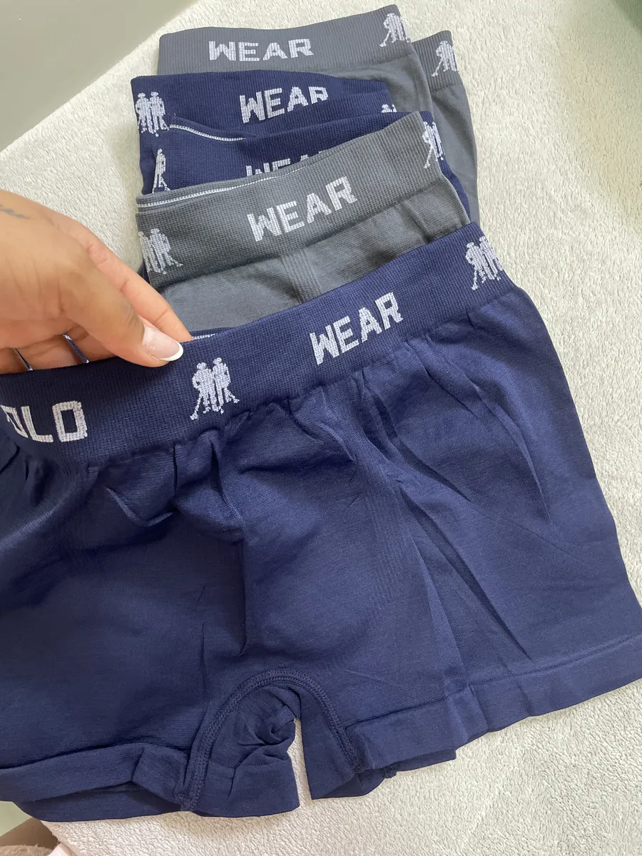 Kit 6 Cuecas Polo Wear Boxer Masculina Sem Costura Original