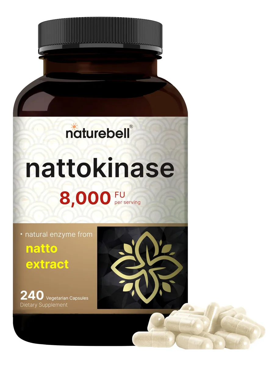 Suplemento Naturebell Nattokinase 8.000 Fu 240 Cápsulas