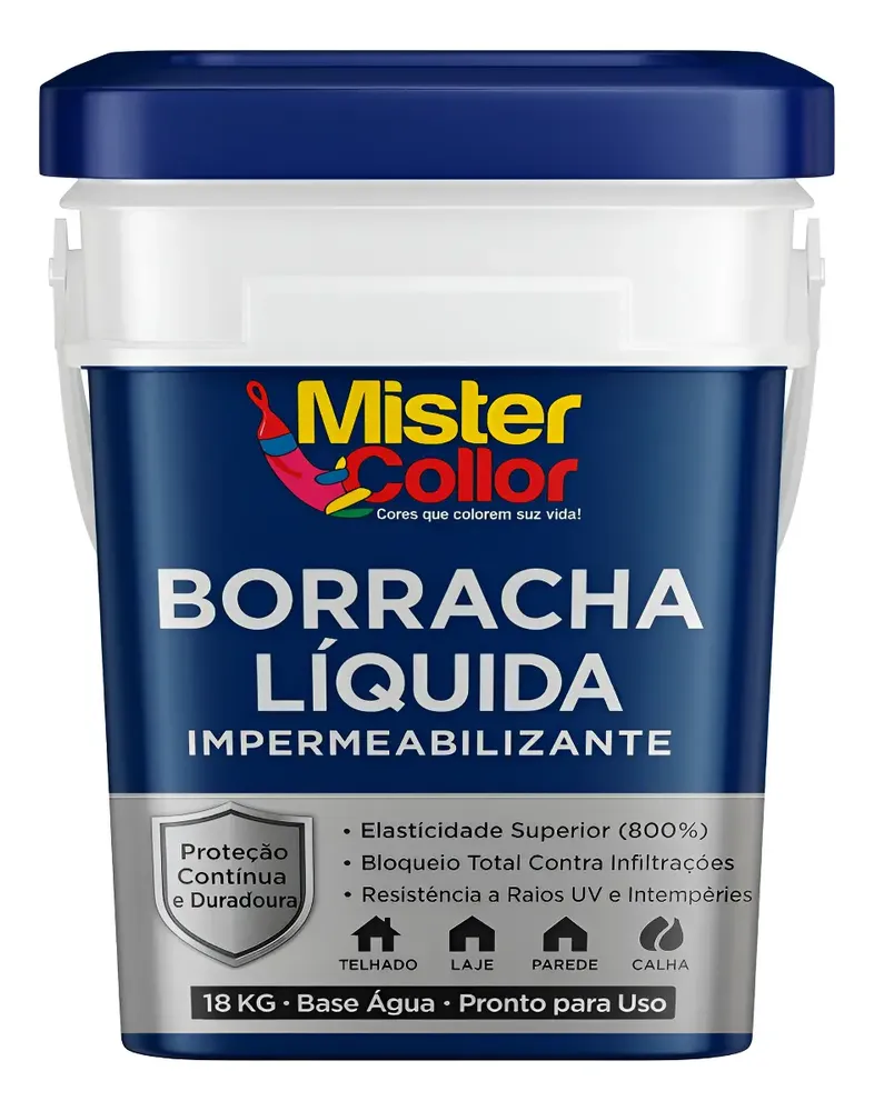 Impermeabilizante Borracha Líquida 18kg Externo E Interno