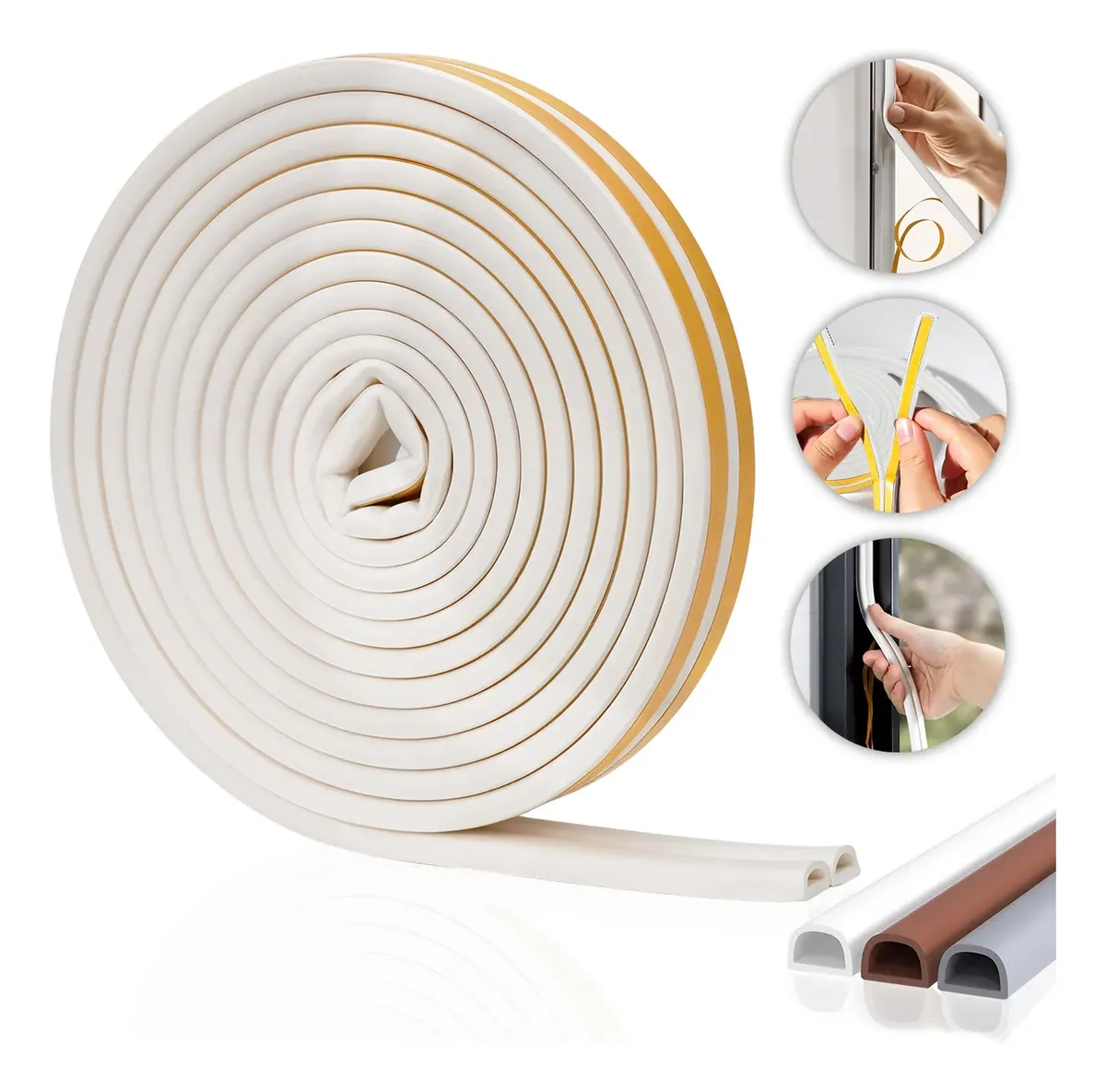 Fita Adesiva Veda Fresta 6mm 6M