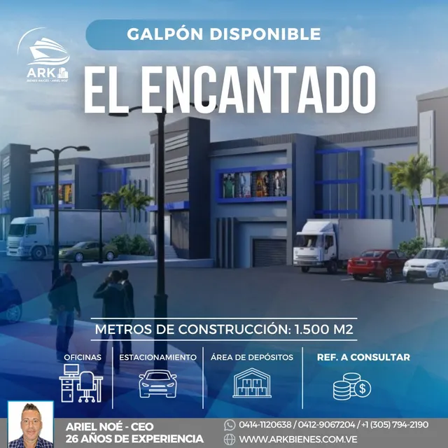 (#1131) Galpón De 1.500 M2 El Encantado - Guatire