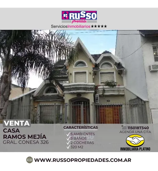 Venta Casa 5 Ambientes Ramos Mejia