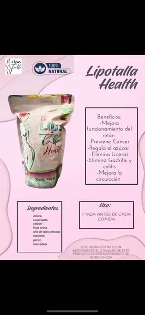 Tes Quemador Lipo Talla