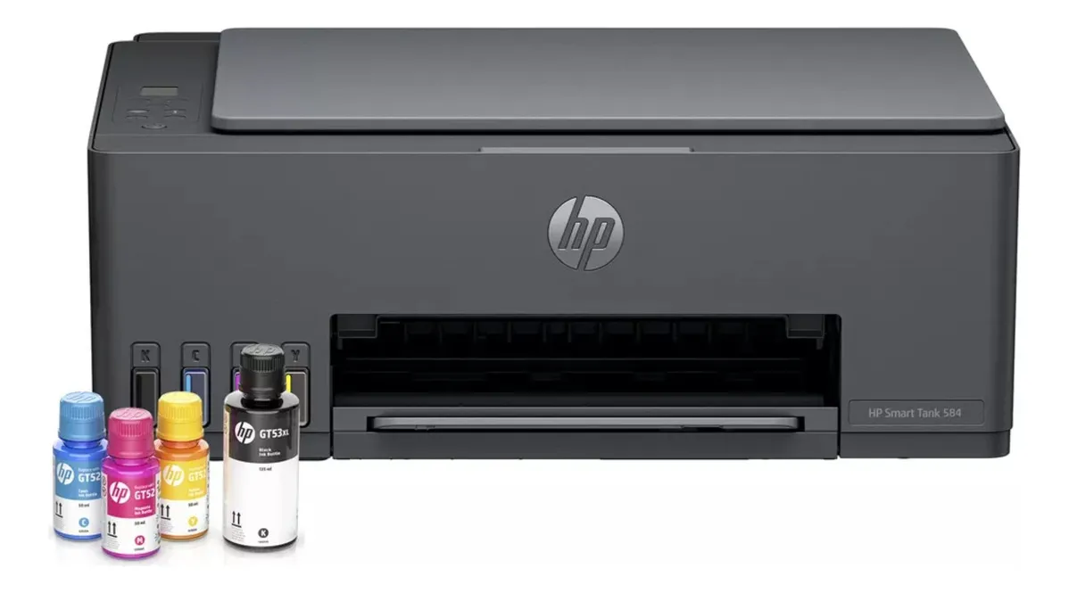 Impressora Multifuncional HP Smart Tank 584 Preto