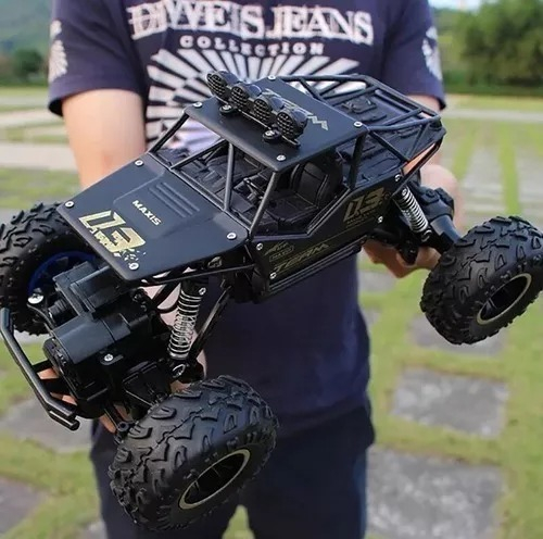 Carrinho Rock Crawler Rc 4×4 Off Road 1:16 + Bateria Reserva