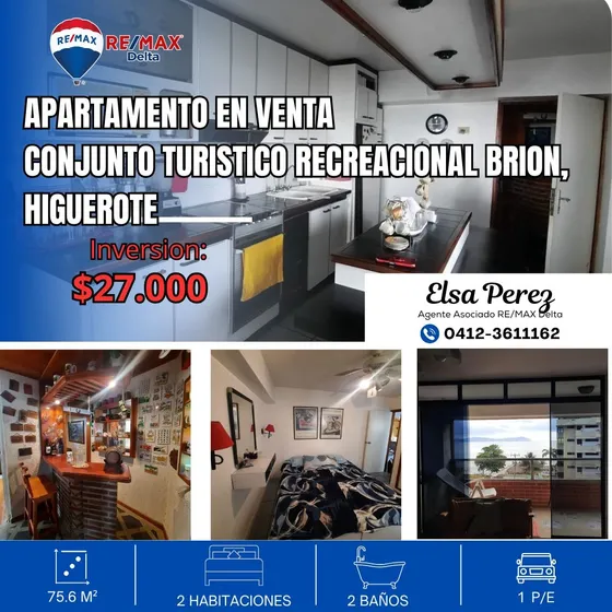 Apartamento En Venta  Conjunto Turistico Recreacional Brion. Higuerote.