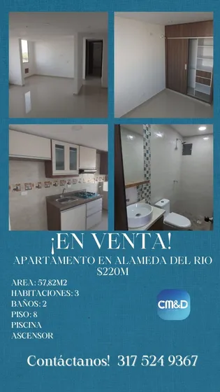 ¡en Venta Apartamento En Alameda Del Rio!