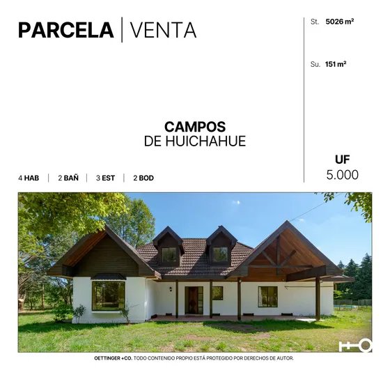 Parcela En Venta - Condominio Campos De Huichahue
