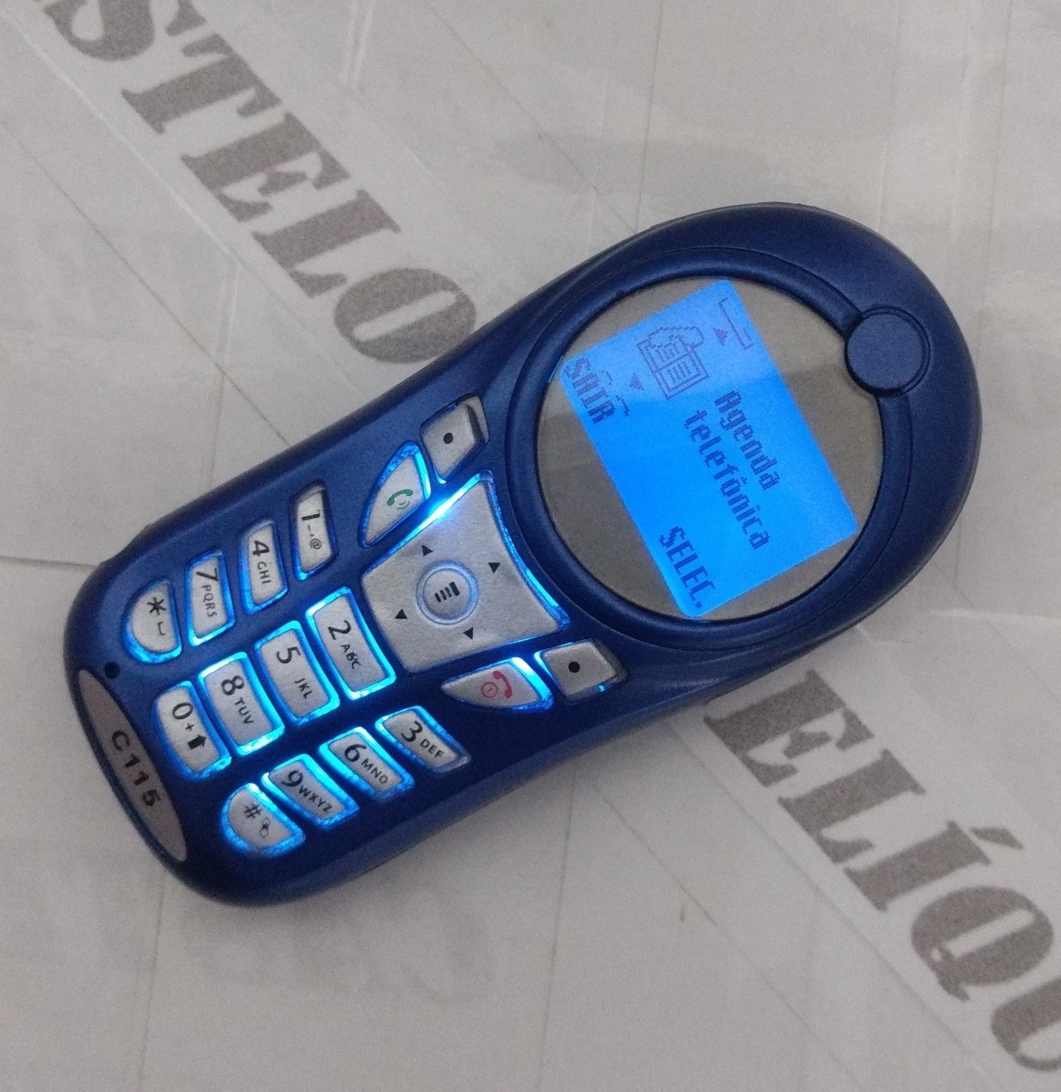 Celular Motorola C115 Azul Et De Chip Tipo Antigo 100 Ok Mercado Livre