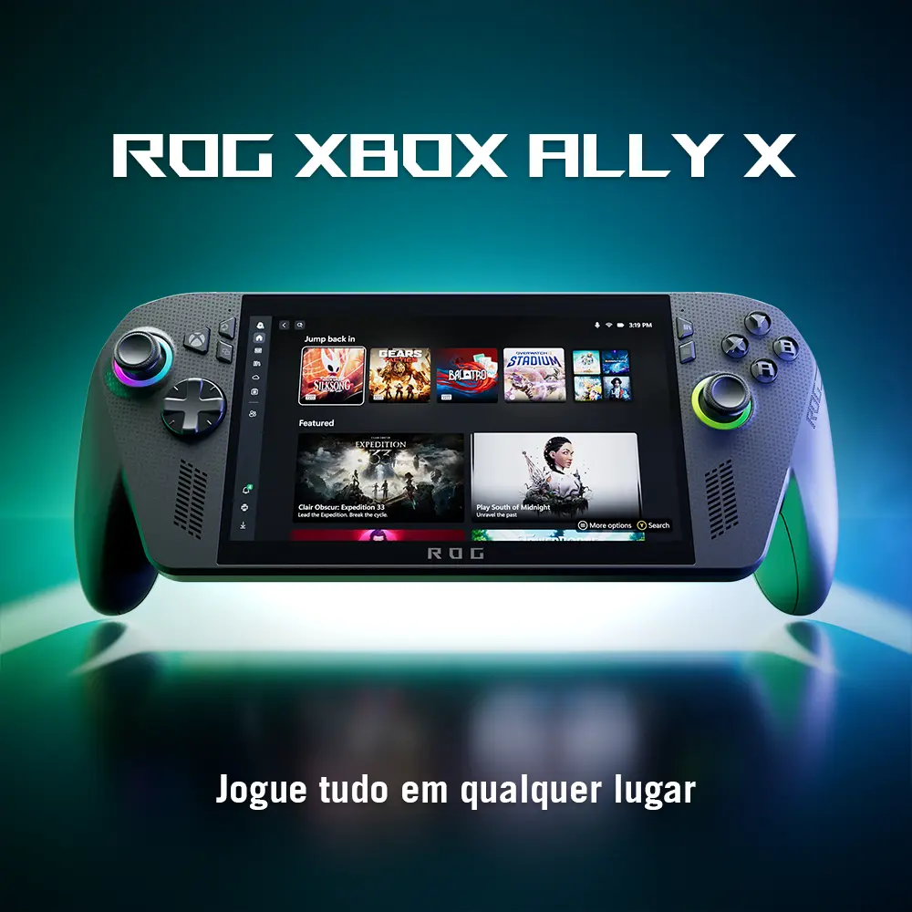 Rog Xbox Ally X Console Portátil Tela 7 Touchscreen 120hz