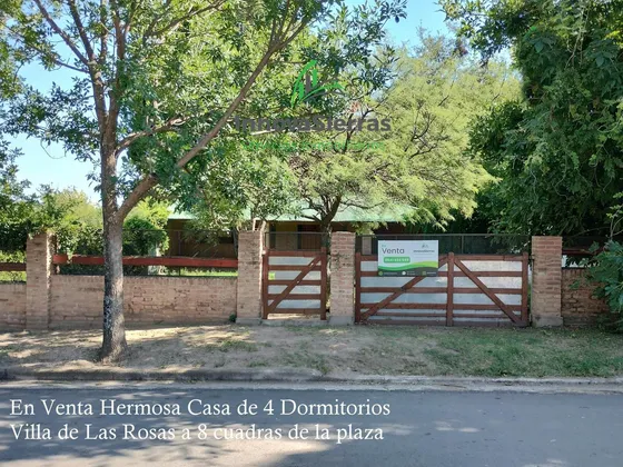 Venta Excelente Casa 4 Dormitorios, Villa De Las Rosas , Traslasierra