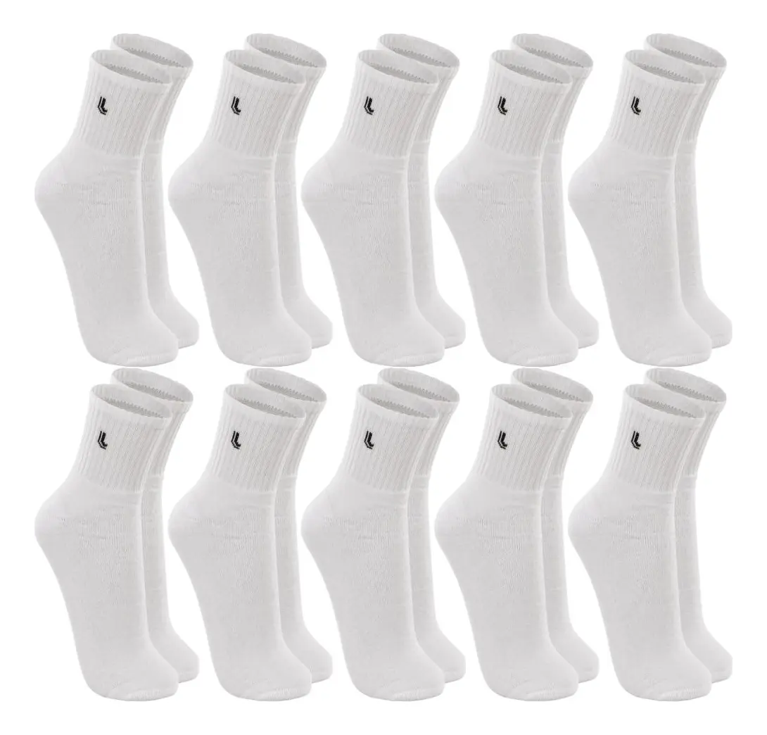 Kit 10 Pares Meia Lupo Original Masculina Cano Médio Algodão