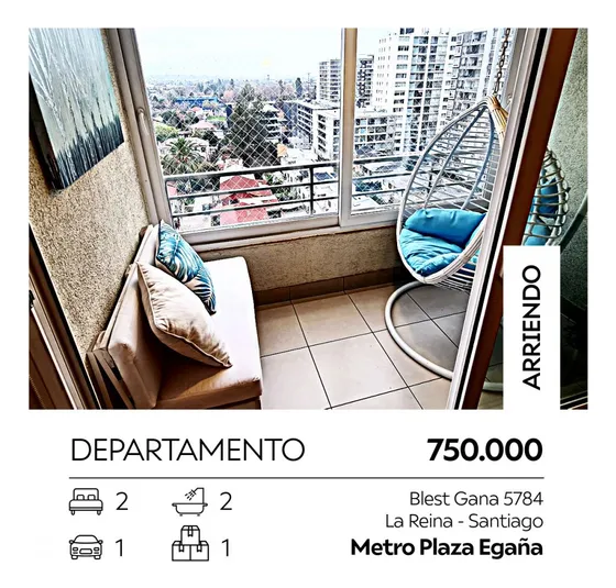 2 Habitaciones 2 Baños Terraza Completa Est Y Bod