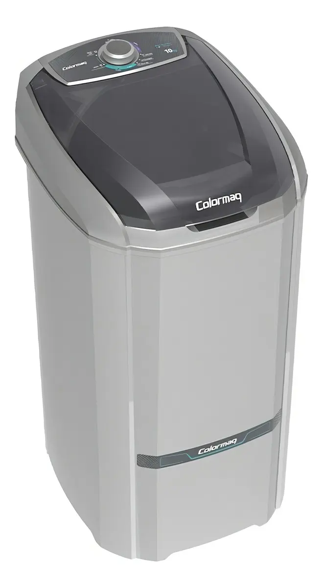 Máquina de lavar Roupas semi-automática Tanquinho Colormaq LCS 10kg - prata