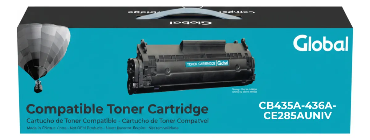TONER GLOBAL HP CB 435A 436A CE 285A NEGRO