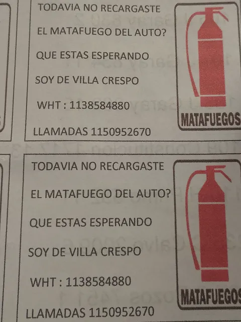 Recarga De Matafuegos 