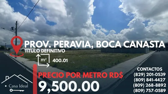 Se Vende Solar 400 Mts En Bani Urb Camino Real