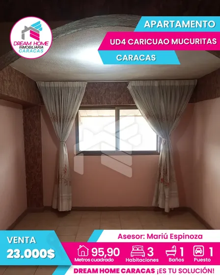 En Venta Apartamento En Caricuao Ud4 Mucuritas