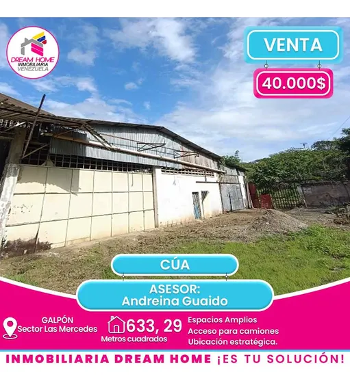 Galpón En Venta  Sector Las Mercedes -  Cúa. 