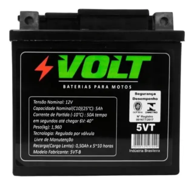 Moto Honda Cg 125/150 Nxr/titan/fan Bateria Volt 5ah — foto 4