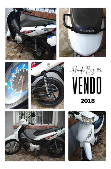 Honda Biz 2018, Impecable Estado, 16500km, Titular