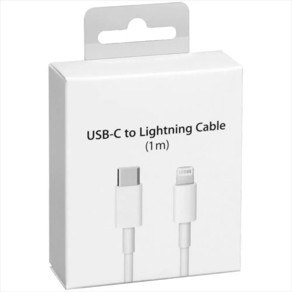 Imagen 1 de 3 de Cable Original iPhone Usb C A Lightning De 1 Metro