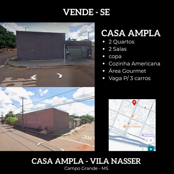 Casa Ampla - Campo Grande Ms