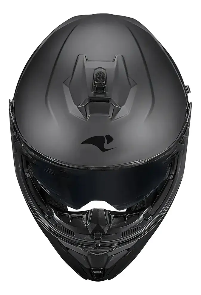 Capacete Race Tech Escamoteável Signal Monocolor Cinza Fosco Tamanho 62 — foto 3