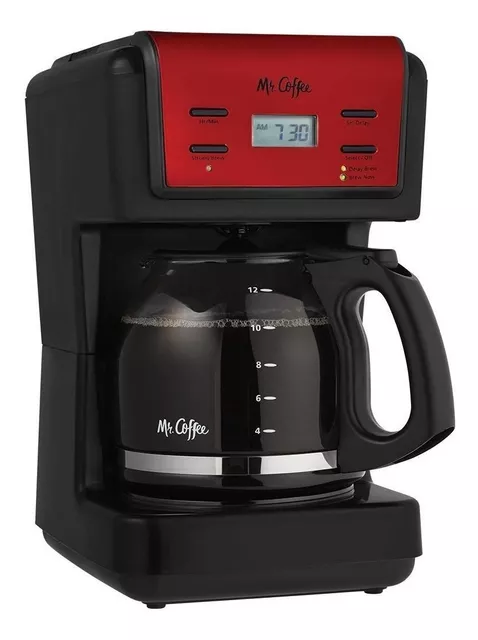 Cafetera Electrica Programable 12 Tazas Negro/Plateado Mr Coffe