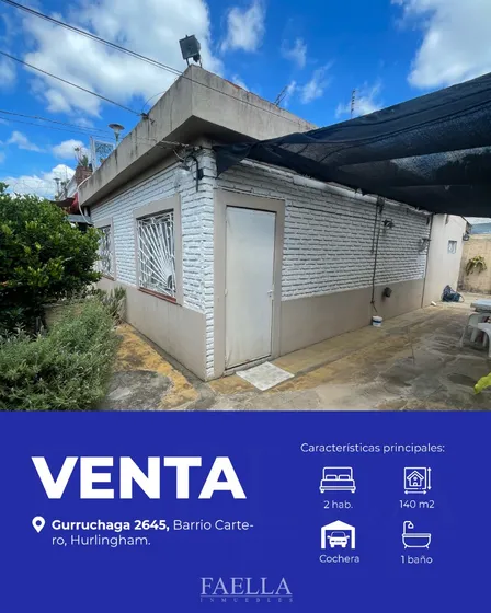 Venta Casa Americana Ph Al Fondo Dos Dormitorios Barrio Cartero Hurlingham