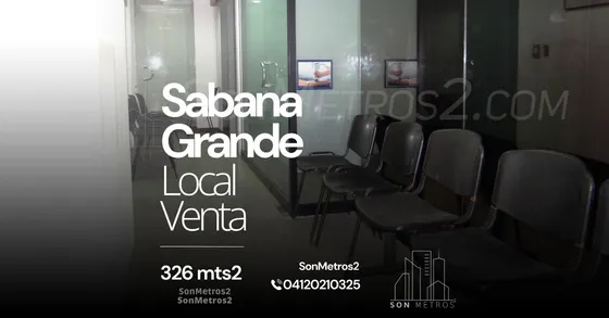 Local Oficina Sabana Grande Venta 326 Mts2 + Terraza Sonmetros2 Ideal Para Medicina Doctores Clínica