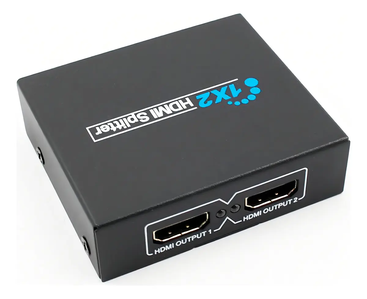 ADAPTADOR SPLITTER HDMI 1X2 SAIDAS COM IMAGEM E SOM
