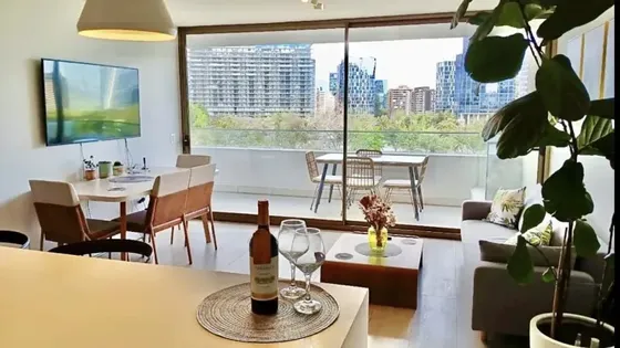 Departamento Amoblado En Arriendo De 2 Dorm. En Las Condes