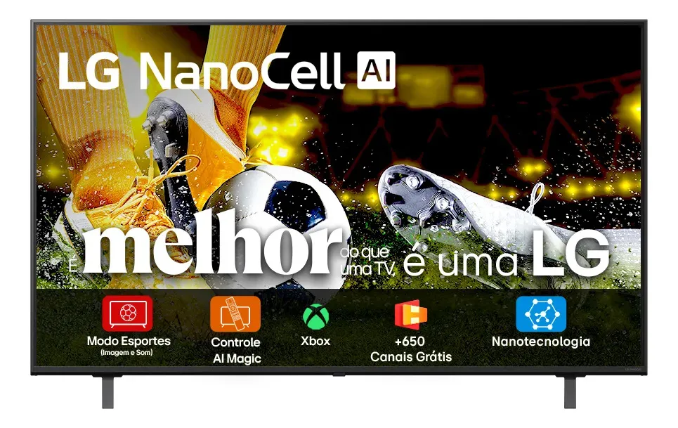 Smart TV 4K 50" LG NanoCell 50NANOA Processador α7 AI Ger8 4K...