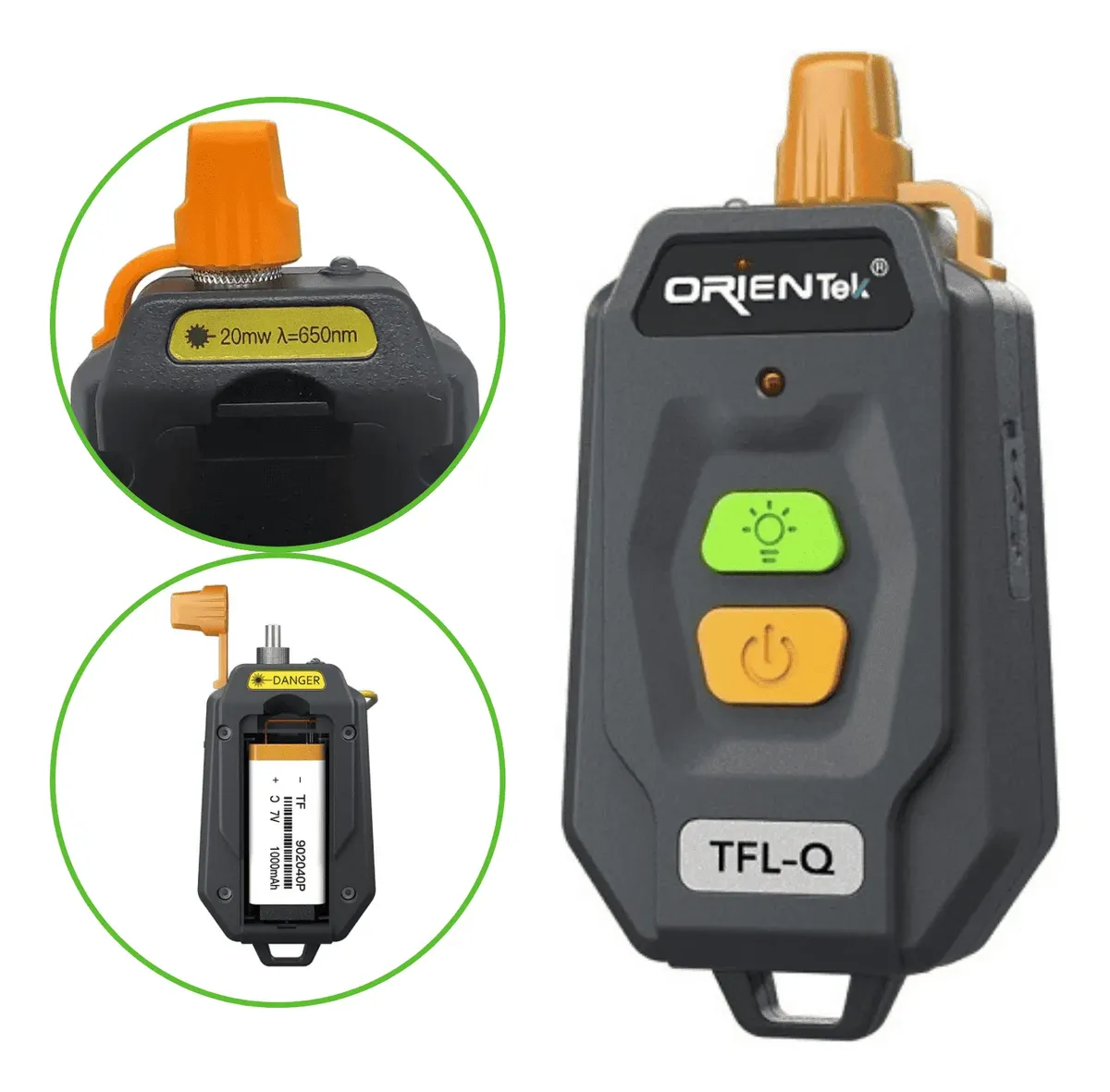 Caneta Laser VFL Orientek TFL-Q Testador de Fibra Óptica