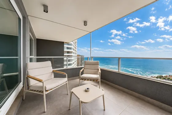 Departamento Amoblado Con Vista Al Mar En Costa De Montemar