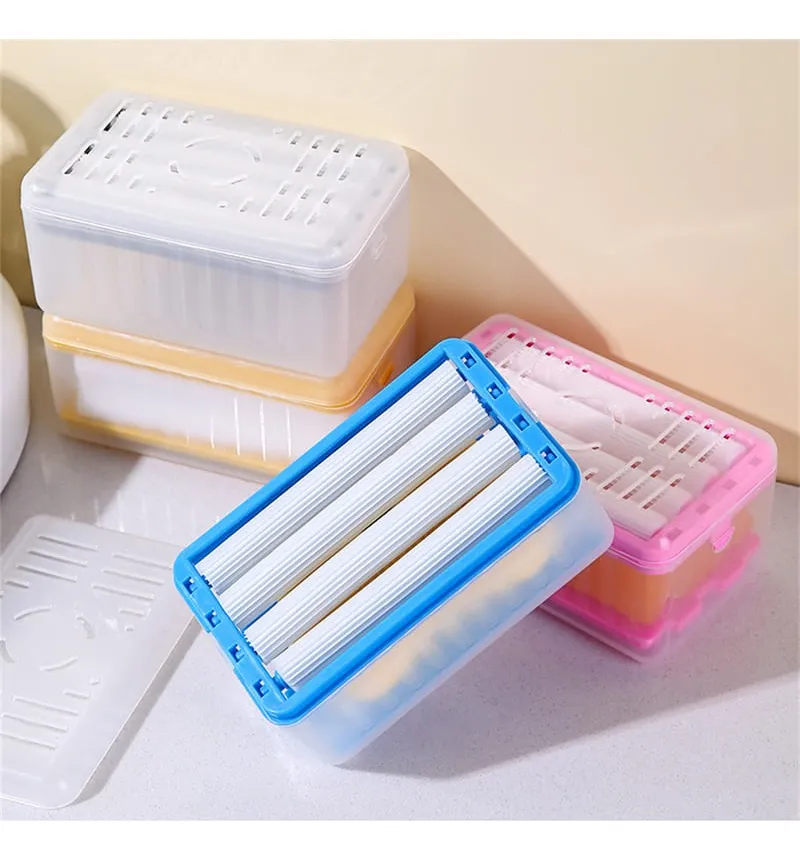 Jabonera Multifuncional Con Rodillos Dispensador Jabon