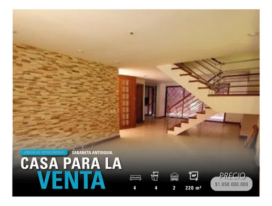 Venta De Casa Sabaneta Antioquia.