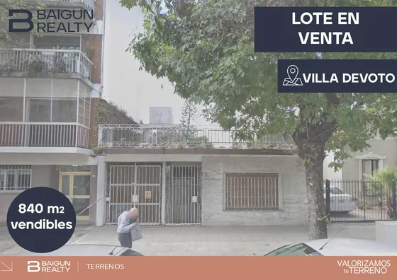 Terreno En Villa Devoto