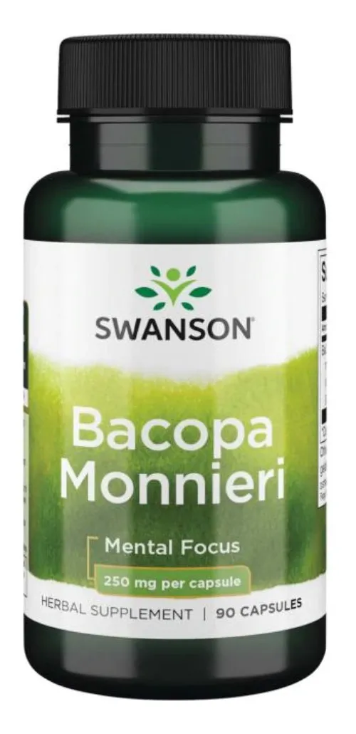 Bacopa Monnieri 250mg 90 Cápsulas - Swanson