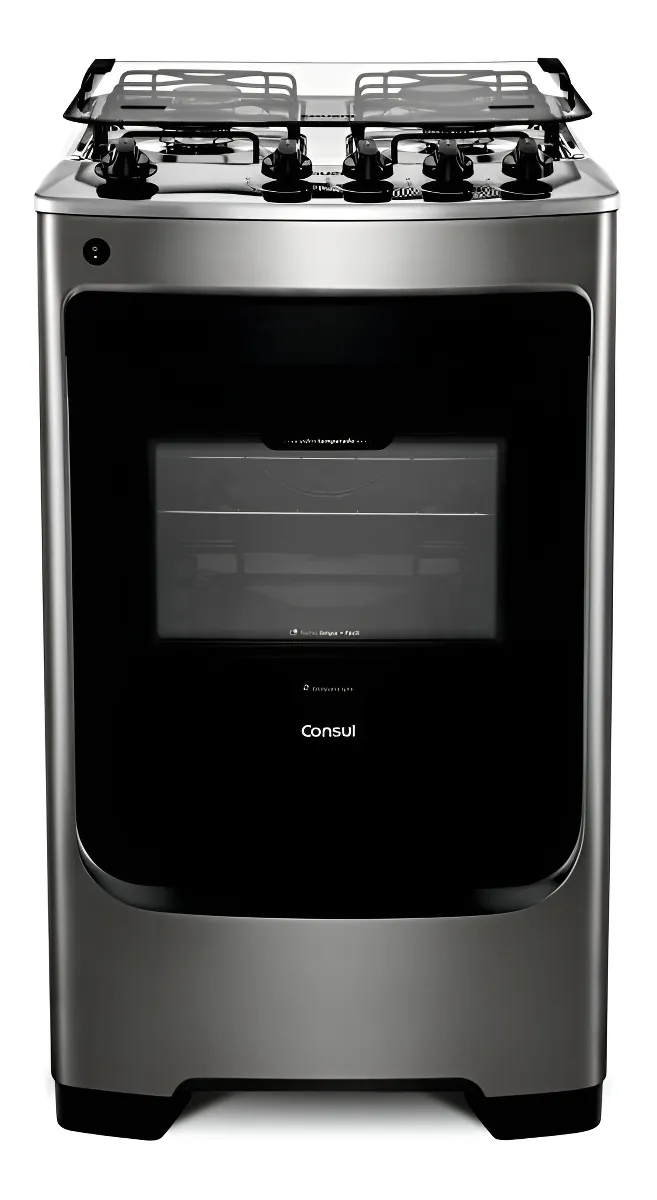 Fogão Consul 4 Bocas Acendimento Aut Inox