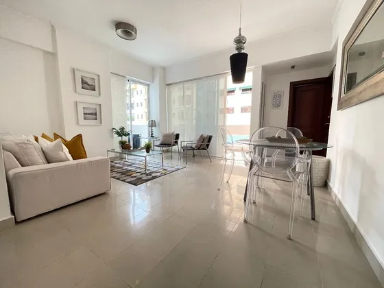 Naco Apartamento Amueblado De 1 Habitación Con Balcón, Muy Bien Ubicado