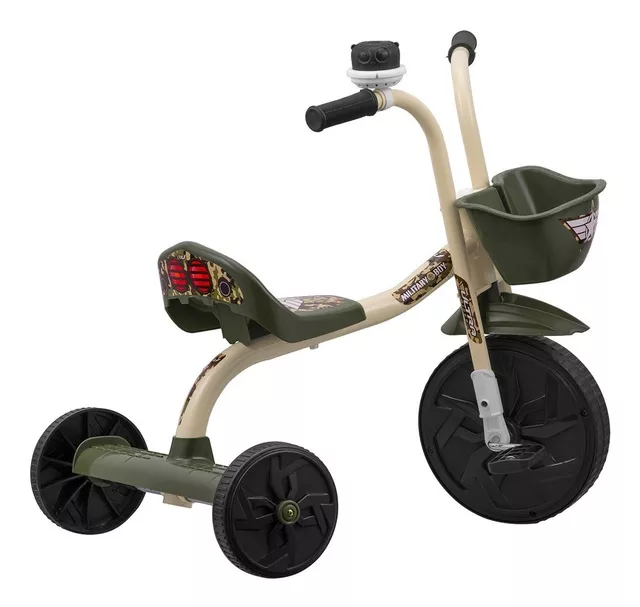 Triciclo Motoca Bicicleta 3 Rodas Infantil Passeio com Empurrador