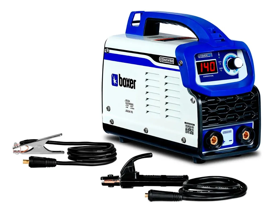 Máquina solda inverter Touch 150 BV branco/azul Profissional Boxer vale a pena