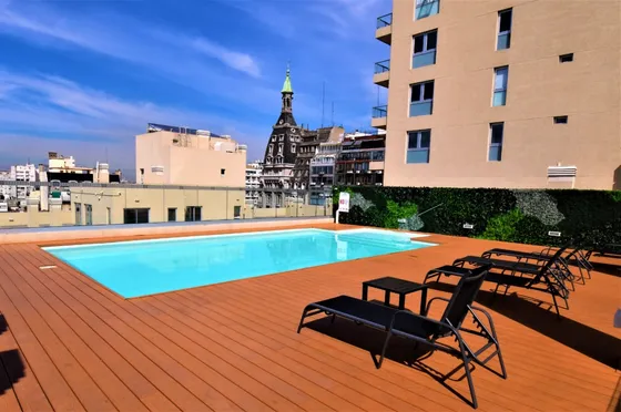 Departamento En San Telmo Con Pileta,  Espacios De Trabajo Y Seguridad 24 Hs.