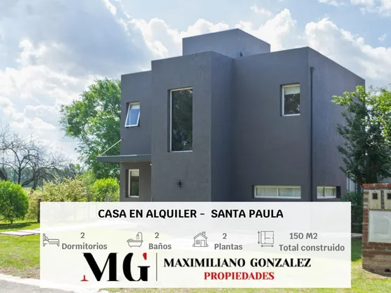 Casa En Alquiler, 3 Ambientes - Santa Paula, Ezeiza
