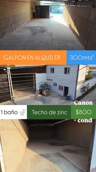Tre009 Solo Clientes Galpón En Alquiler Urb. San Diego (detrás De La Tienda Samsung)
