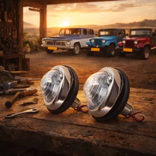 Par Lanterna Pisca Dianteiro Jeep / Rural / F75 / Willys