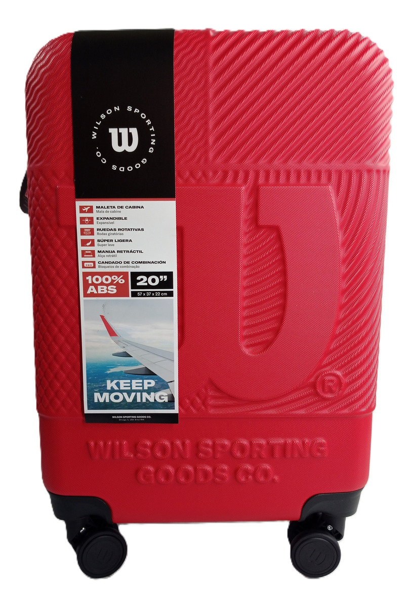 Maleta de Viaje Wilson Celaya 20; (ROJO) Wilson Papeleta x 1 DESCRIPCIÓN DEL PRODUCTO: Descubre la Maleta de Viaje Wilson Celaya 20;, el compañero ideal para tus aventuras. Diseñada para ofrecerte comodidad y estilo, esta maleta es perfecta para escapadas de fi