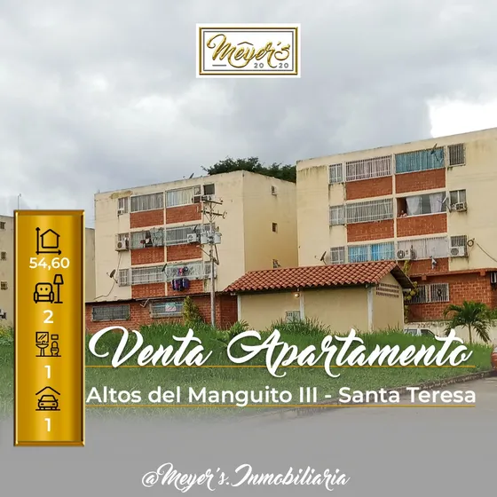 Venta De Apartamento, Ubicado En El Urb. Altos De Manguito Lll, Santa Teresa Del Tuy.